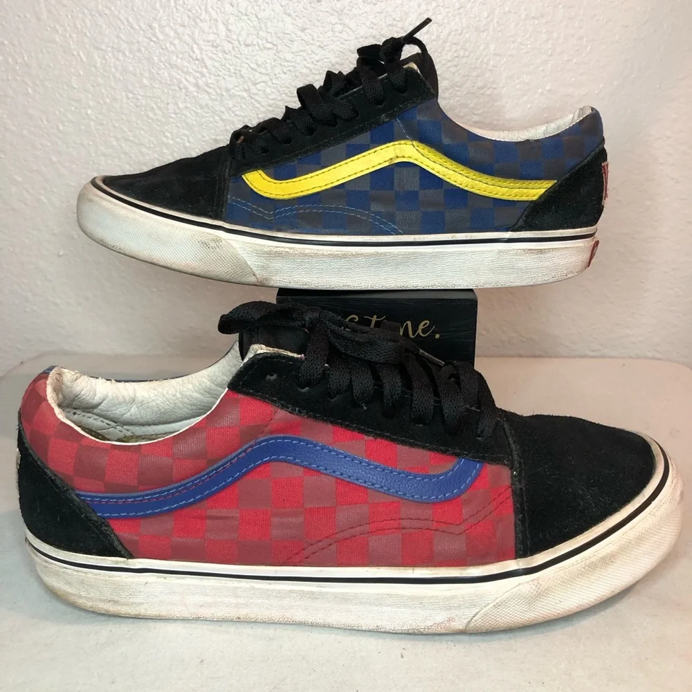 Vans Old Skool OTW Rally Checker/Multicolor Sneaker‎ Men size 8.5/ Women size 10